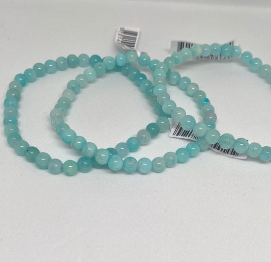 Bracelet amazonite 4mm