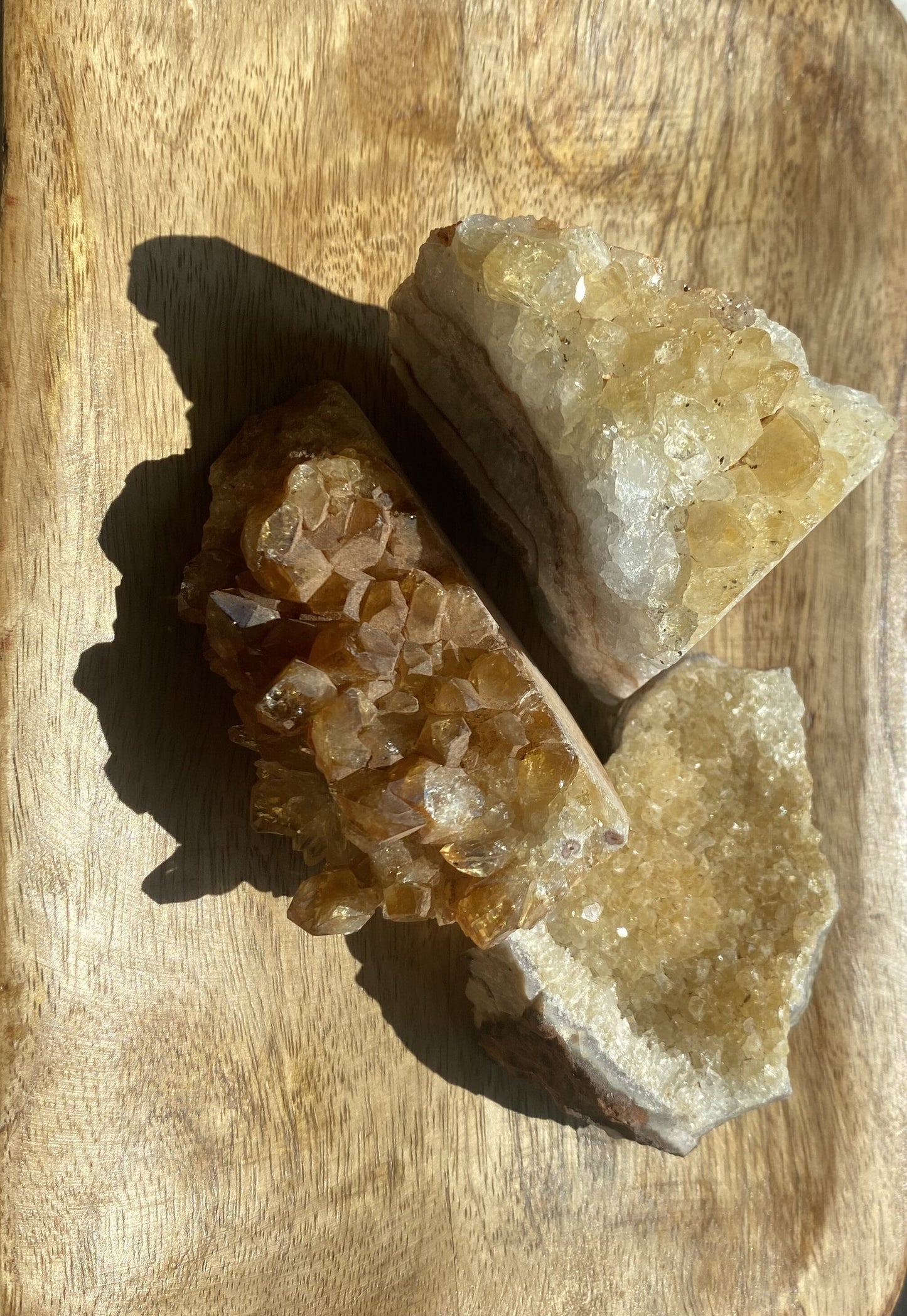 Citrine géode brute